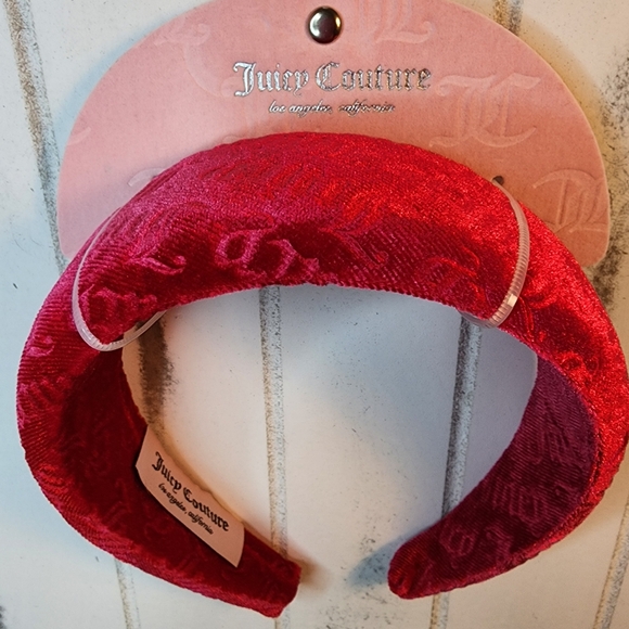🏷 CLEARANCE! Juicy Couture Red Velvet Headband - Picture 2 of 6